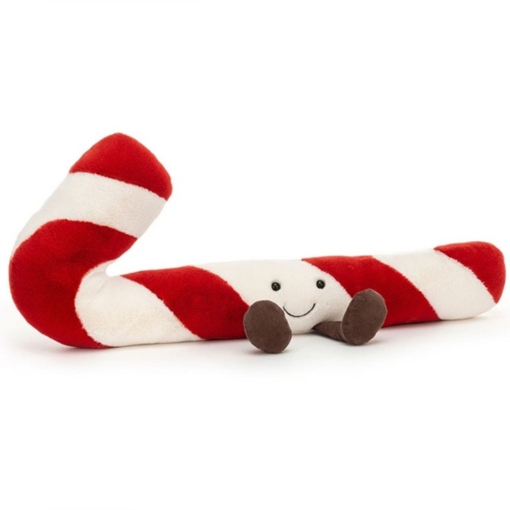 Jellycat Amuseables Candy Cane Collectible Plush Toy. 11” Long. Retired Online.